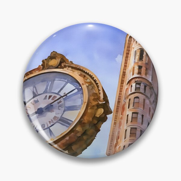Item preview, Gold Clocks and Flat Irons designed and sold by RCWatercolours.
