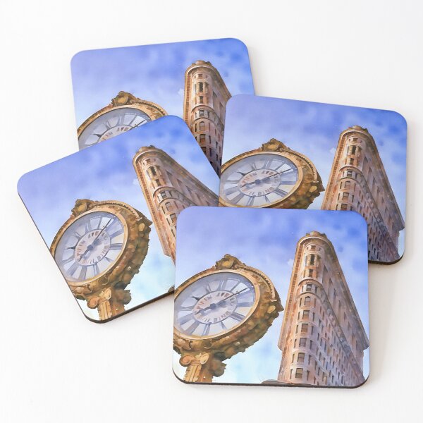 Item preview, Gold Clocks and Flat Irons designed and sold by RCWatercolours.