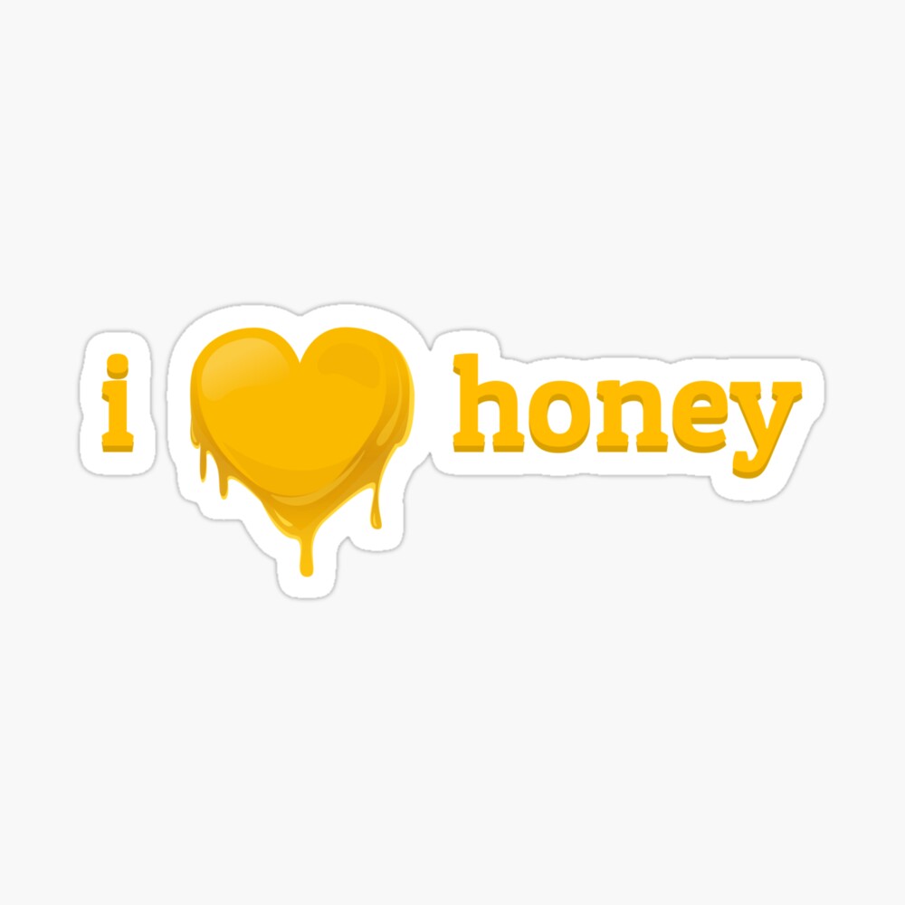 I Love Honey - Honey Heart | Art Board Print