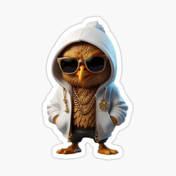 Item preview, Hip-Hop Chicken – Big Head Funny Street Style designed and sold by Dreamavio.
