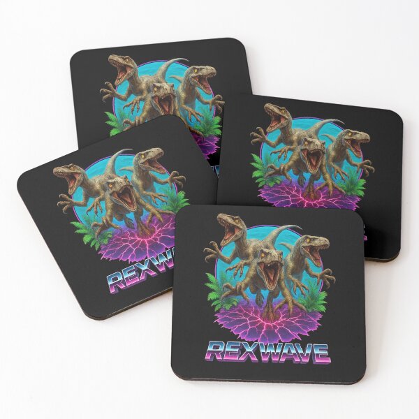 Item preview, Retro Dinosaur Frenzy – REXWAVE Graphic designed and sold by SUNAGIMO9999.