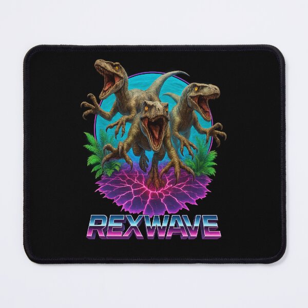 Item preview, Retro Dinosaur Frenzy – REXWAVE Graphic designed and sold by SUNAGIMO9999.