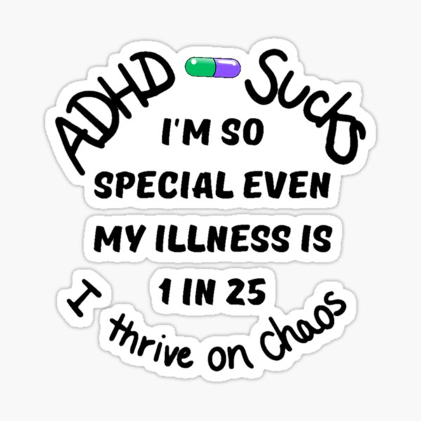 Item preview, ADHD: 1 in 25 designed and sold by LynkPlaysGames.