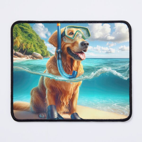 Item preview, Golden Retriever Scuba Diving In Ocean Water designed and sold by Maria Dryfhout.
