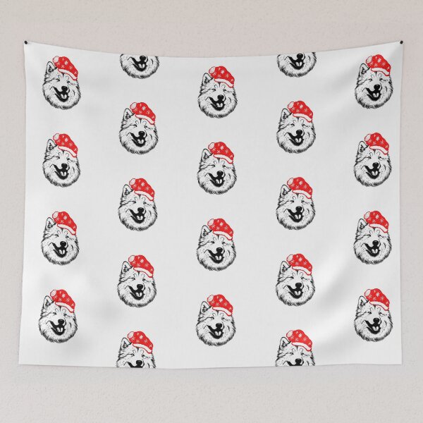 Item preview, Merry Samoyed Christmas Hat designed and sold by JollyCritters.