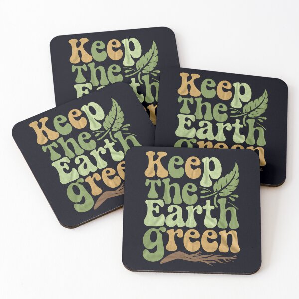 Item preview, Keep The Earth Green – Groovy Eco Message designed and sold by Taans-Creation.
