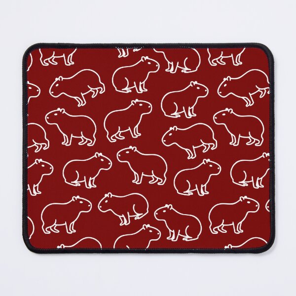 Item preview, Funny Red Capybara Pattern designed and sold by my-sanity.
