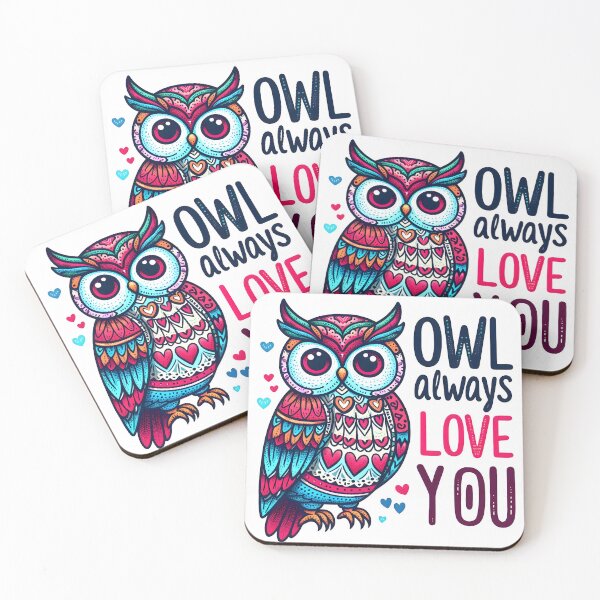 Item preview, owl bird, bird, iloveyou designed and sold by TrueArtVibes.