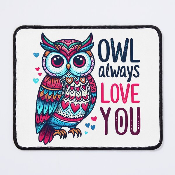 Item preview, owl bird, bird, iloveyou designed and sold by TrueArtVibes.