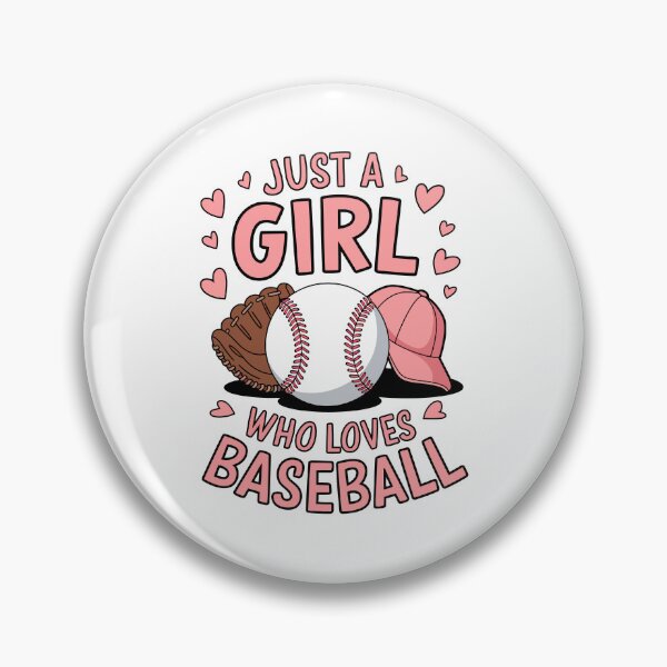 Item preview, Just a Girl Who Loves Baseball designed and sold by jkrphoto.