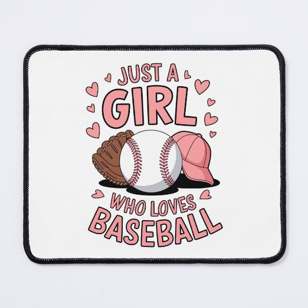 Item preview, Just a Girl Who Loves Baseball designed and sold by jkrphoto.