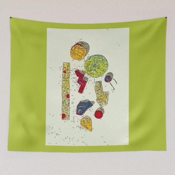 Item preview, Abstract colorful summer fruits designed and sold by RenataPhoto.