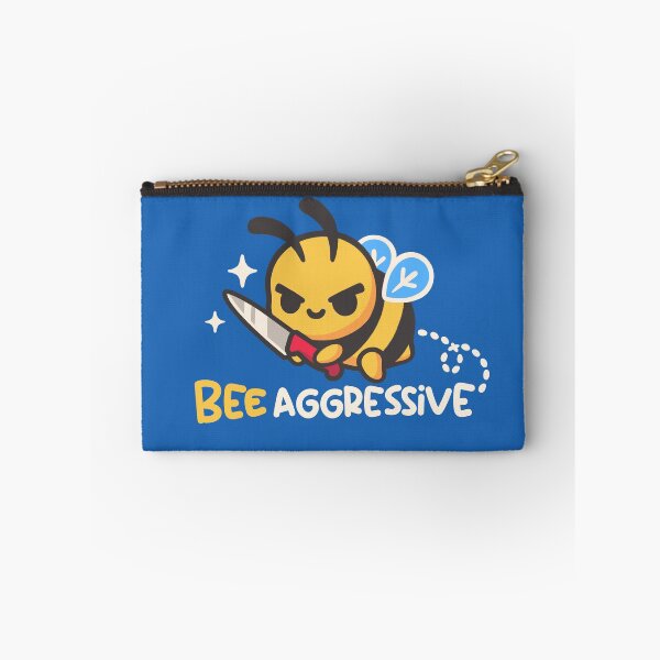 Item preview, Bee aggressive cute kawaii bee with knife designed and sold by NemiMakeit.