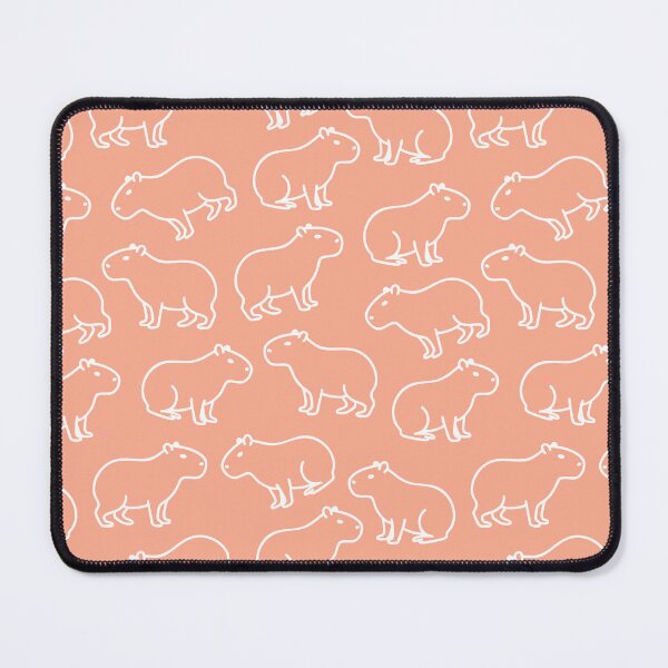 Item preview, Funny Pink Capybara Pattern designed and sold by my-sanity.