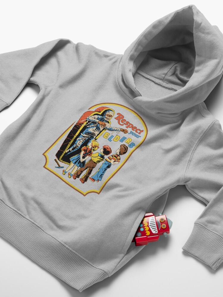Alternate view of Respect Your Elders Toddler Pullover Hoodie