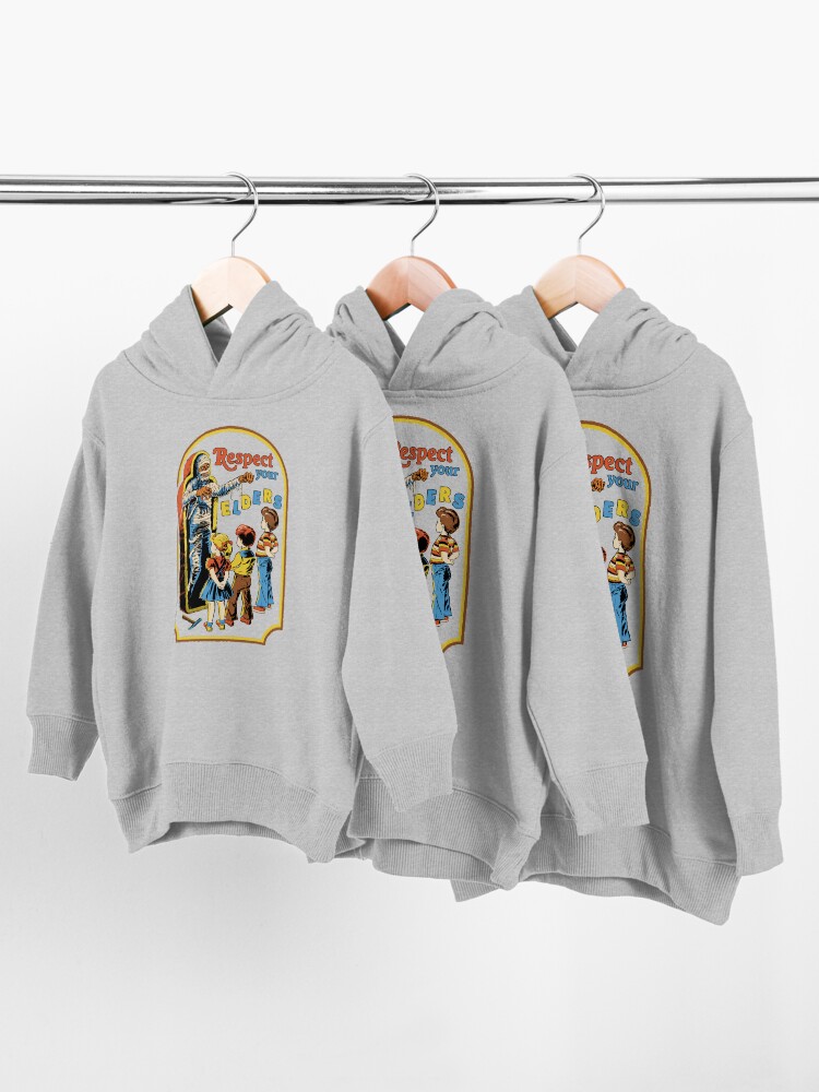 Alternate view of Respect Your Elders Toddler Pullover Hoodie
