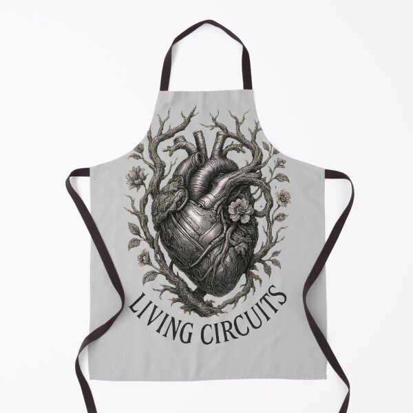 Item preview, Cybernetic Heart with Nature Vines Steampunk Circuit Design designed and sold by Shoot-The-Moon.