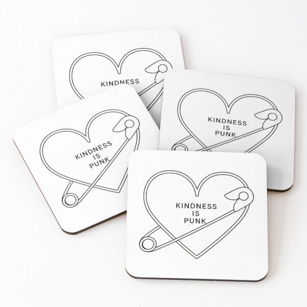Item preview, Kindness Is Punk – Minimalist Safety Pin Heart Design designed and sold by Asteriads.
