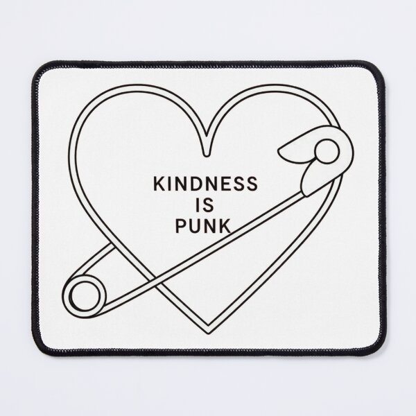 Item preview, Kindness Is Punk – Minimalist Safety Pin Heart Design designed and sold by Asteriads.