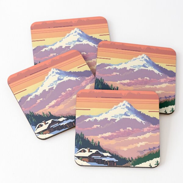 Item preview, Pixelated Mountain Peak Abstract Art designed and sold by Esterlane.