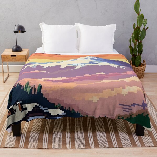 Item preview, Pixelated Mountain Peak Abstract Art designed and sold by Esterlane.