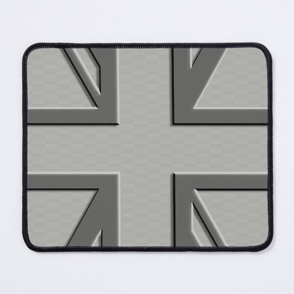 Item preview, White Silver Union Jack Carbon Silver White Mini Cooper 3D British Flag designed and sold by UnnecessaryLuck.