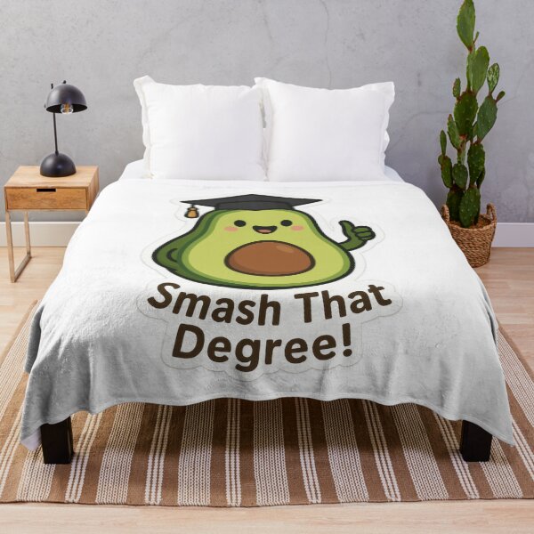 Item preview, Smash That Degree – Funny Avocado Graduation Art designed and sold by Trendy Sticker & Merch Collection - Express Yourself.
