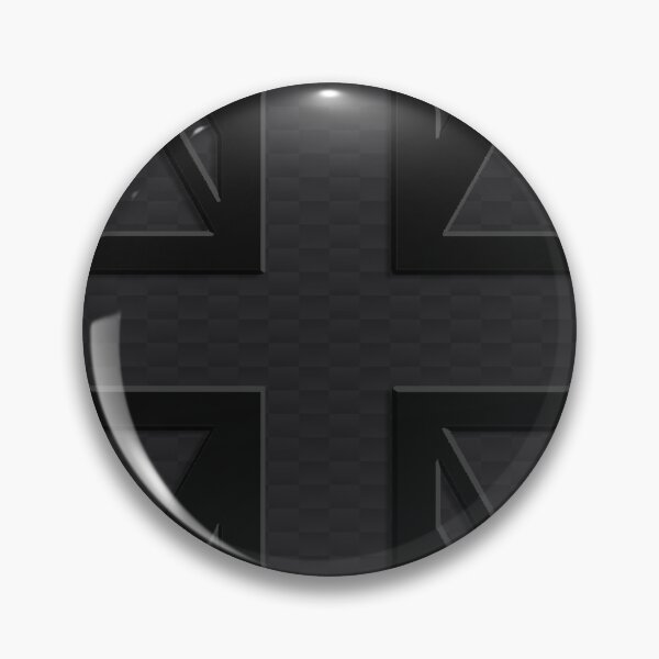 Item preview, Midnight Black Union Jack Carbon Black Gray Mini Cooper 3D British Flag designed and sold by UnnecessaryLuck.