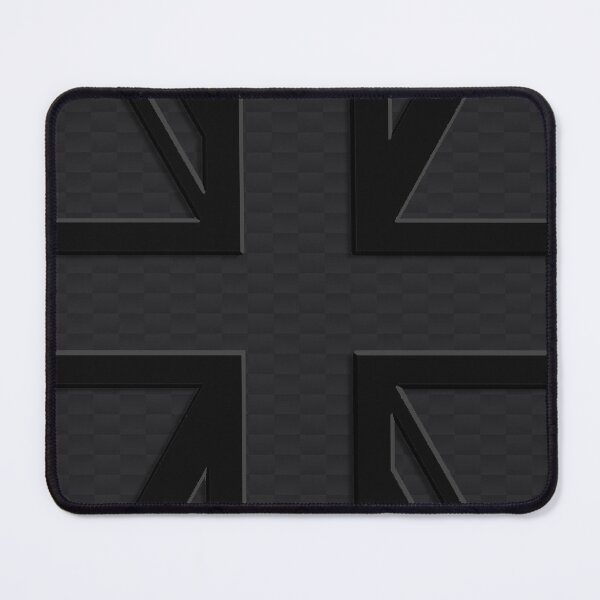 Item preview, Midnight Black Union Jack Carbon Black Gray Mini Cooper 3D British Flag designed and sold by UnnecessaryLuck.