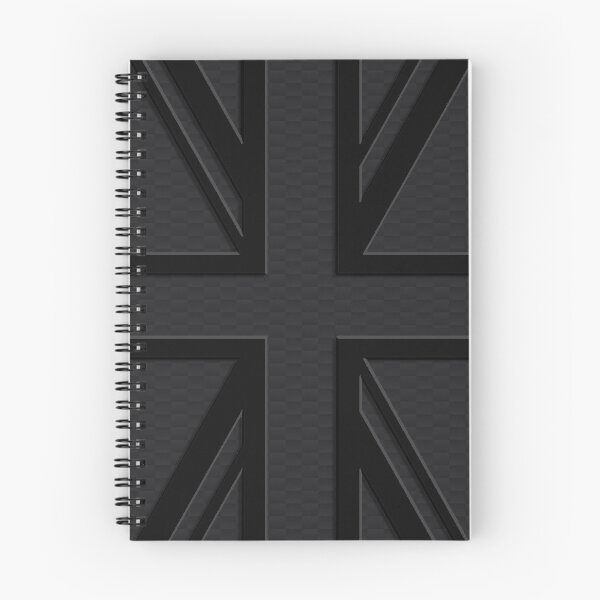 Item preview, Midnight Black Union Jack Carbon Black Gray Mini Cooper 3D British Flag designed and sold by UnnecessaryLuck.