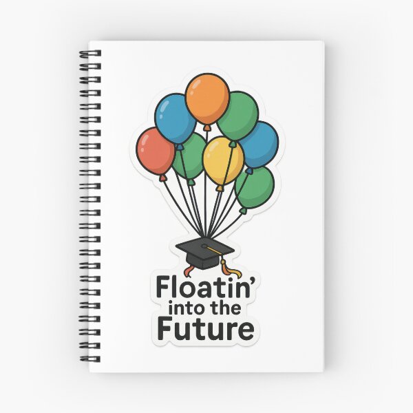 Item preview, Graduation Cap Balloons – Uplifting Senior Year Art designed and sold by Trendy Sticker & Merch Collection - Express Yourself.