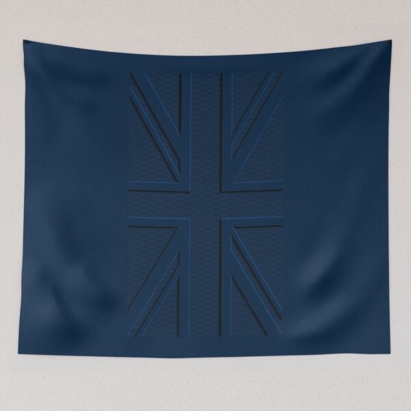 Item preview, Deep Blue Union Jack Carbon Blue Mini Cooper 3D British Flag designed and sold by UnnecessaryLuck.