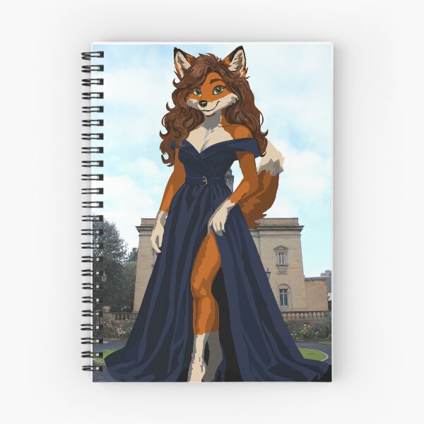 Item preview, Foxy Rocking Dark Blue Shoulder-less Dress with Slit designed and sold by KlakkDrawsStuff.