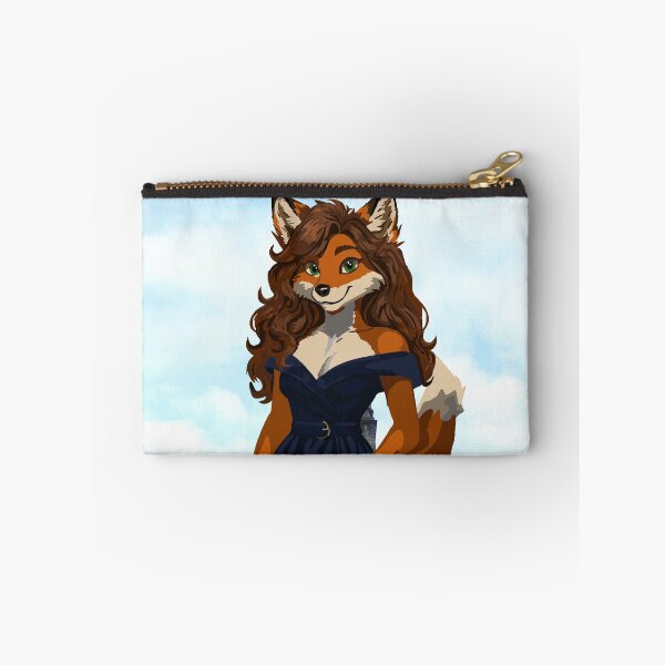 Item preview, Foxy Rocking Dark Blue Shoulder-less Dress with Slit designed and sold by KlakkDrawsStuff.