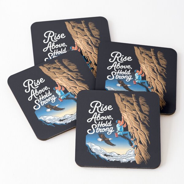 Item preview, Rise Above Hold Strong – Mountain Strength Mindset designed and sold by Taans-Creation.