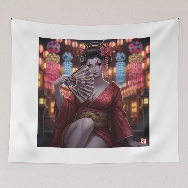 Item preview, Dreamlike Nightscape: Gorgeous Collaboration of Lanterns and Maiko designed and sold by schwa24jpn.