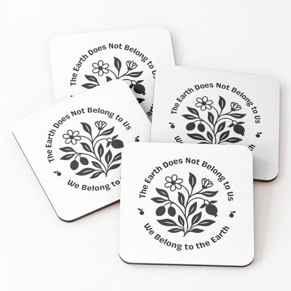Item preview, Permaculture Emblem – The Earth Does Not Belong to Us – We Belong to the Earth designed and sold by Graphicarium Shop.