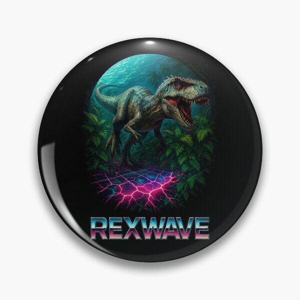 Item preview, REXWAVE – Allosaurus Neon Pursuit designed and sold by SUNAGIMO9999.