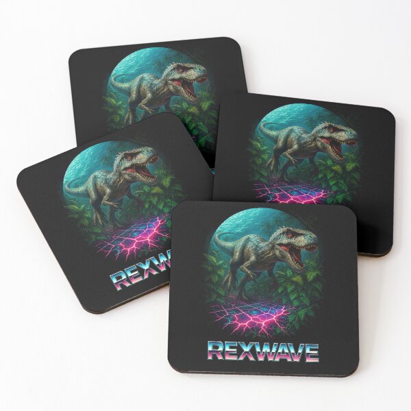 Item preview, REXWAVE – Allosaurus Neon Pursuit designed and sold by SUNAGIMO9999.
