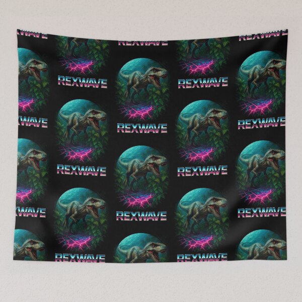 Item preview, REXWAVE – Allosaurus Neon Pursuit designed and sold by SUNAGIMO9999.