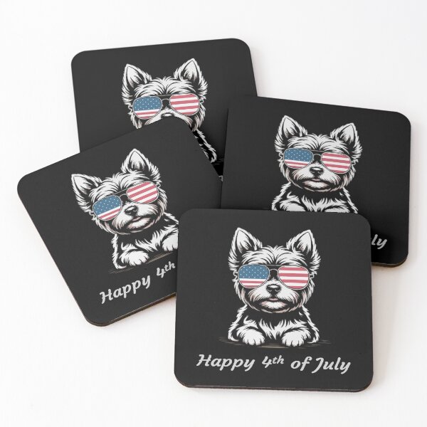 Item preview, Happy 4th of July – Funny Patriotic Dog designed and sold by The Real Life Symphony.