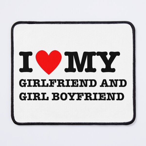 Item preview, I <3 my girlfriend and girl boyfriend designed and sold by Enemies2Lovers.