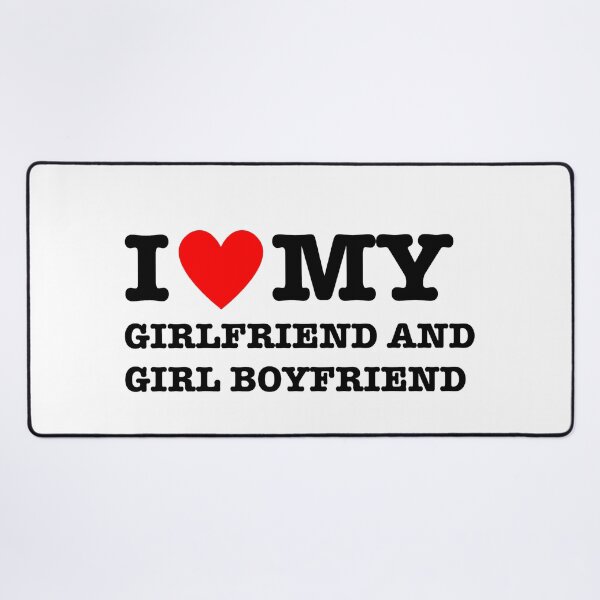 Item preview, I <3 my girlfriend and girl boyfriend designed and sold by Enemies2Lovers.
