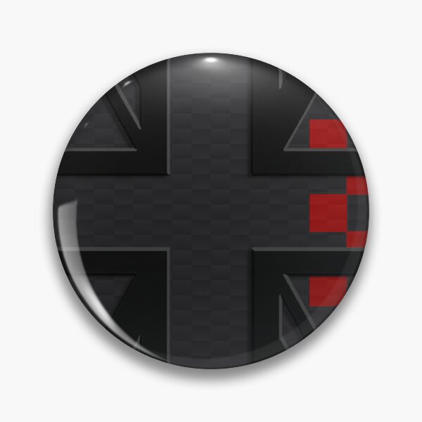Item preview, Midnight Black Union Jack Carbon Black Gray Red Checkered Mini Cooper 3D British Flag designed and sold by UnnecessaryLuck.