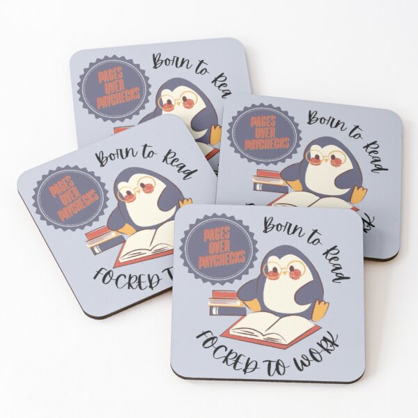 Item preview,  Born To Read Forced To Work Pages Over Paychecks for Book Lovers designed and sold by PeachyPetichor.