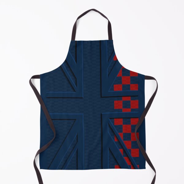 Item preview, Deep Blue Union Jack Carbon Blue Red Checkered Mini Cooper 3D British Flag designed and sold by UnnecessaryLuck.