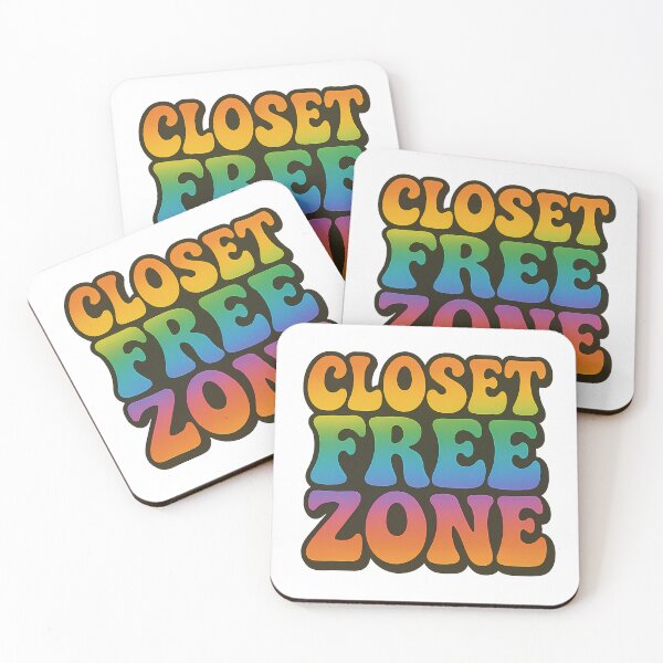 Item preview, Closet Free Zone – Bold Rainbow Typography designed and sold by Haus Of Sin.