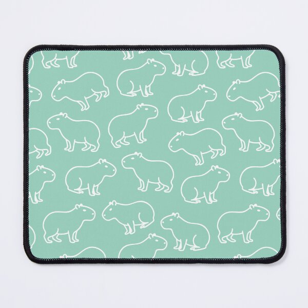 Item preview, Funny Green Capybara Pattern designed and sold by my-sanity.