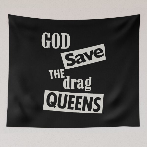 Aperçu de l'œuvre God save the DRAG Queens - off white créée et vendue par Thelittlelord.