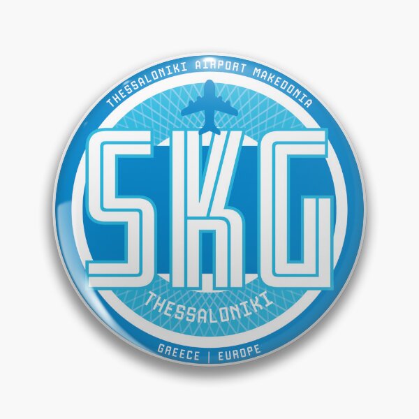 Item preview, Airport Badge Sticker SKG Thessaloniki designed and sold by avionuts.